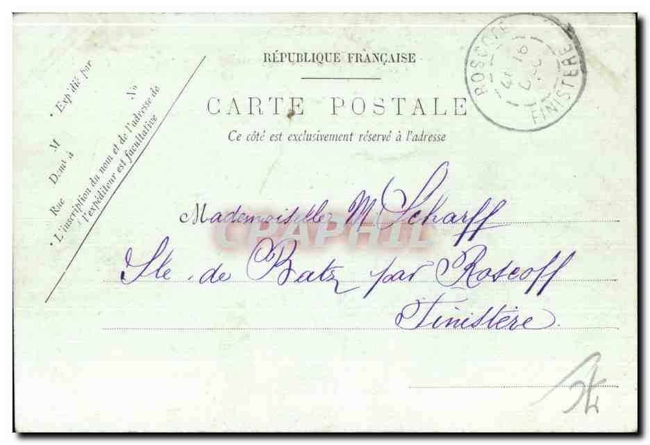 CPA Le Havre Le Boulevard Maritime a maree basse — Rückseite
