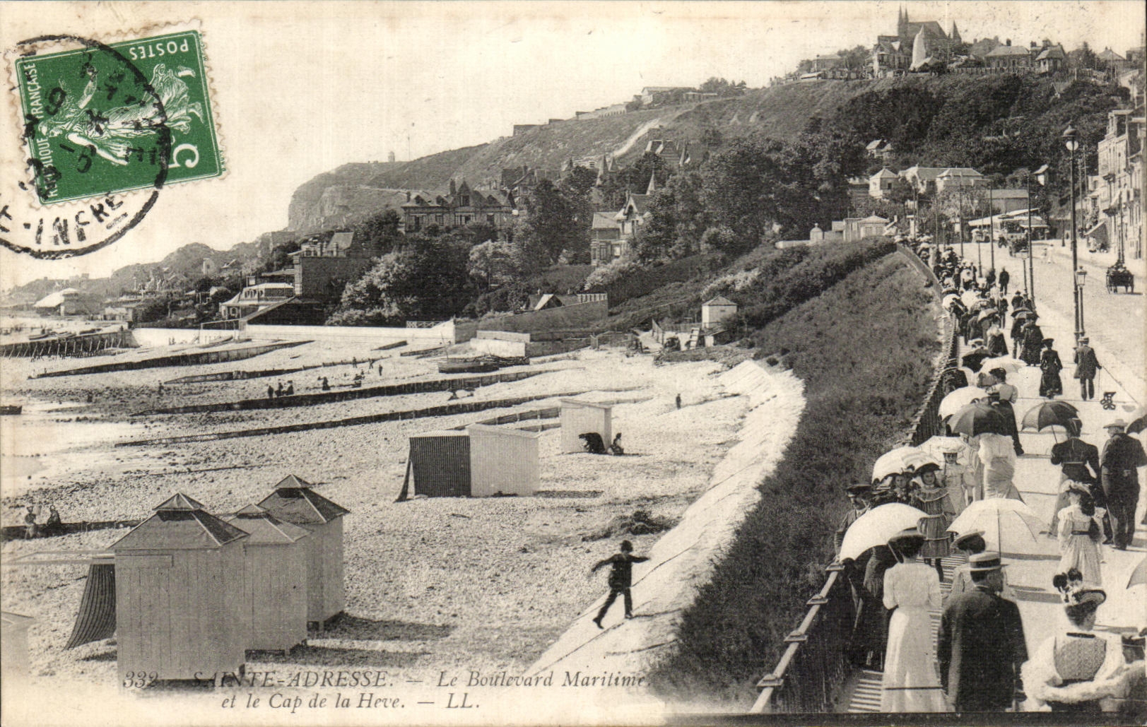 CPA Sainte Adresse Le Boulevard Maritime et le Cap de la Heve