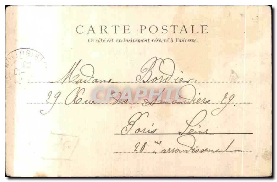 CPA Le port Quai Francois lLe Treport Bateau  — Rückseite