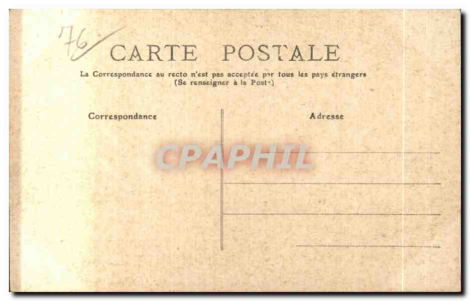 CPA Le Treport Le Quai du Port Bateau — Rückseite