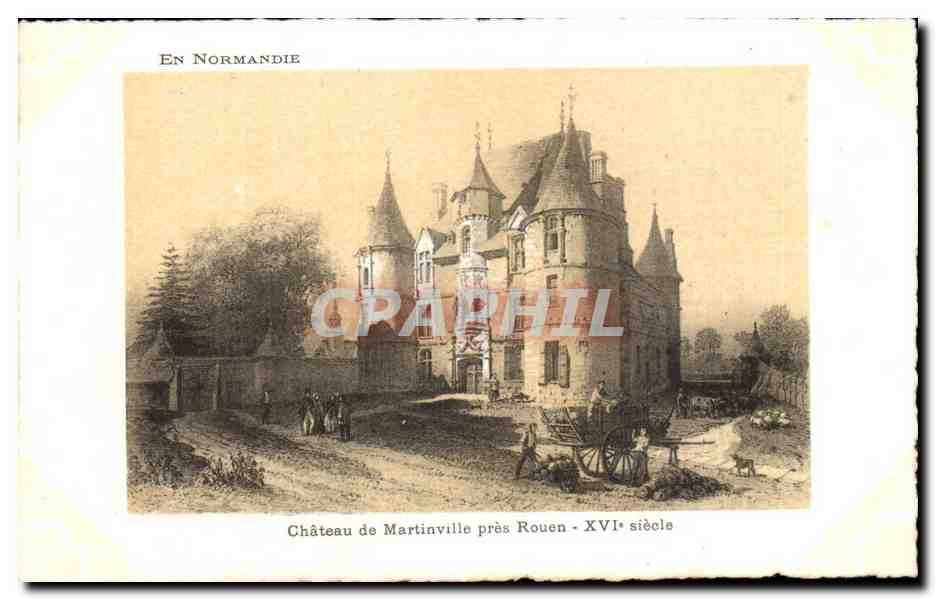 CPA En Normandie Chateau de Martinville pres Rouen