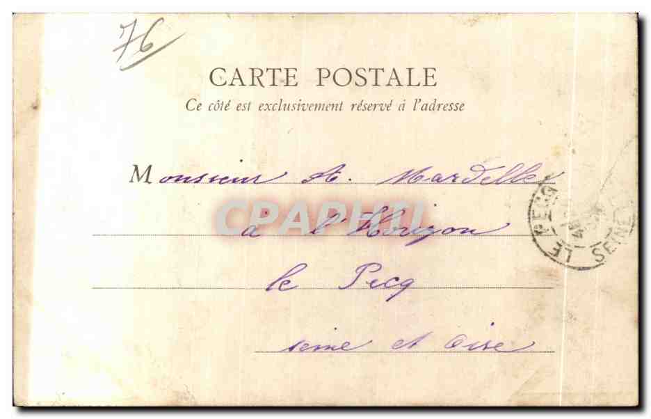 CPA Le Havre Sortie d un Navire — Rückseite