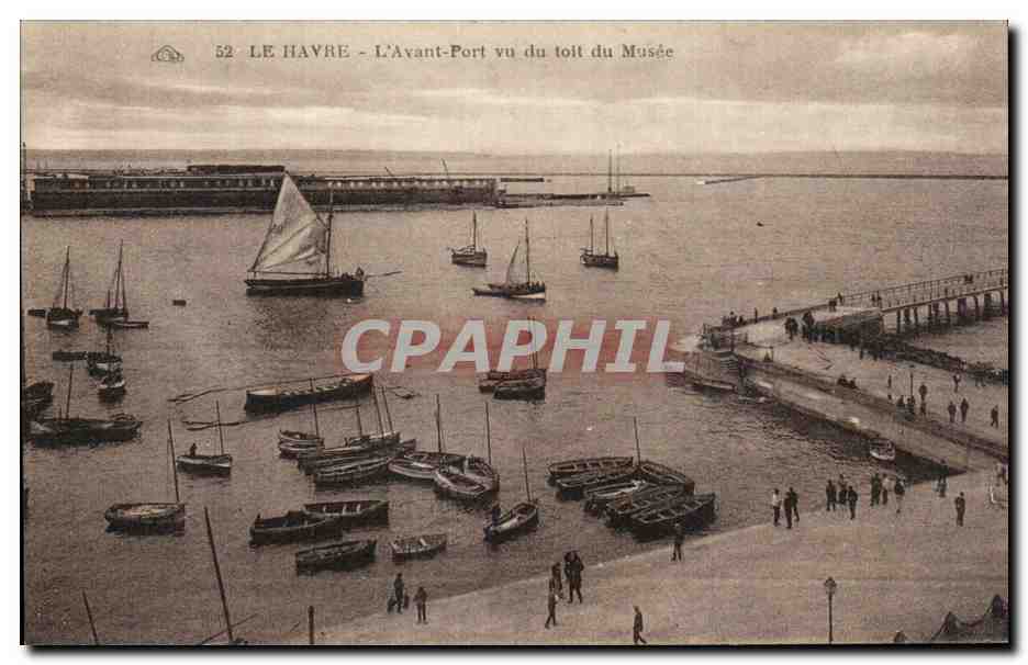 CPA Le Havre L Avant Port vu du toit du Musee