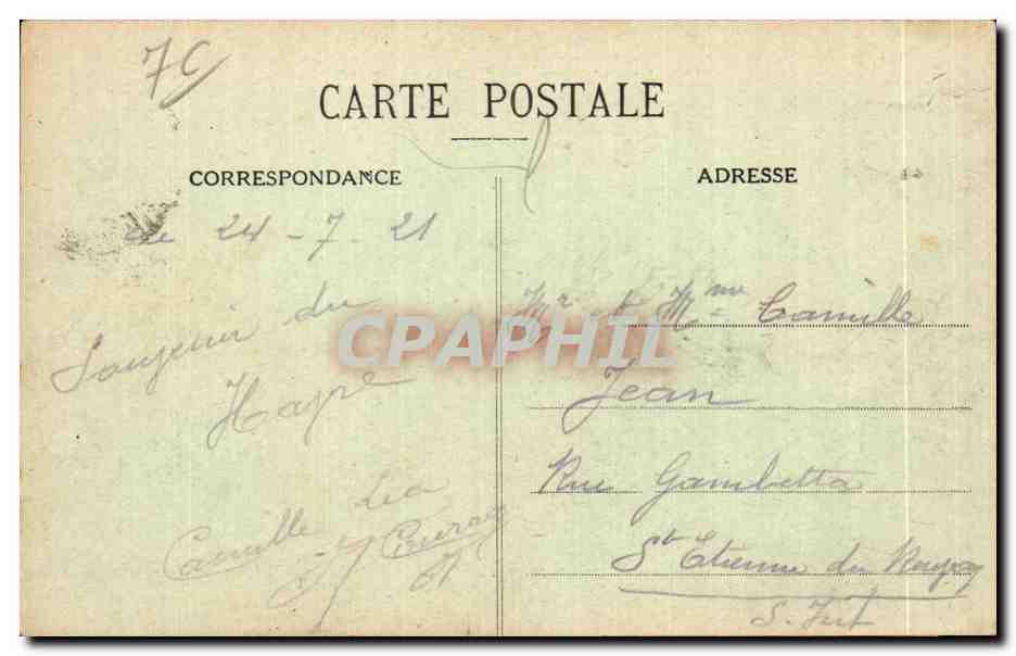 CPA Le Havre Rentree des Navires Bateaux — Rückseite