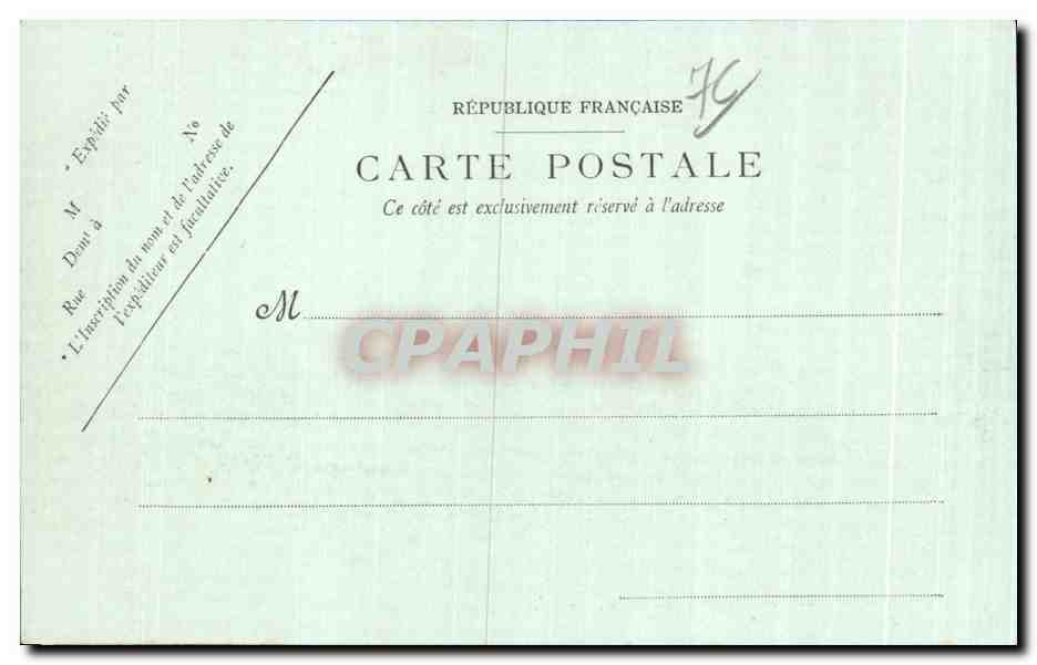 CPA Le Havre Le Bassin du Commerce Bateaux Tramway — Rückseite