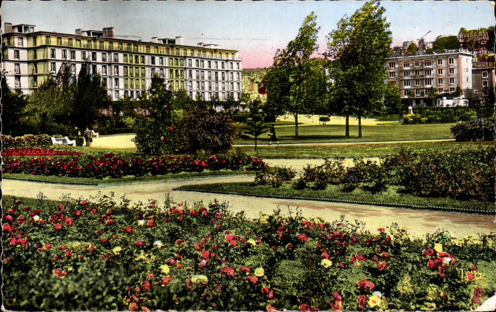 CPA Le Havre Le Square Saint Roch La Roseraie