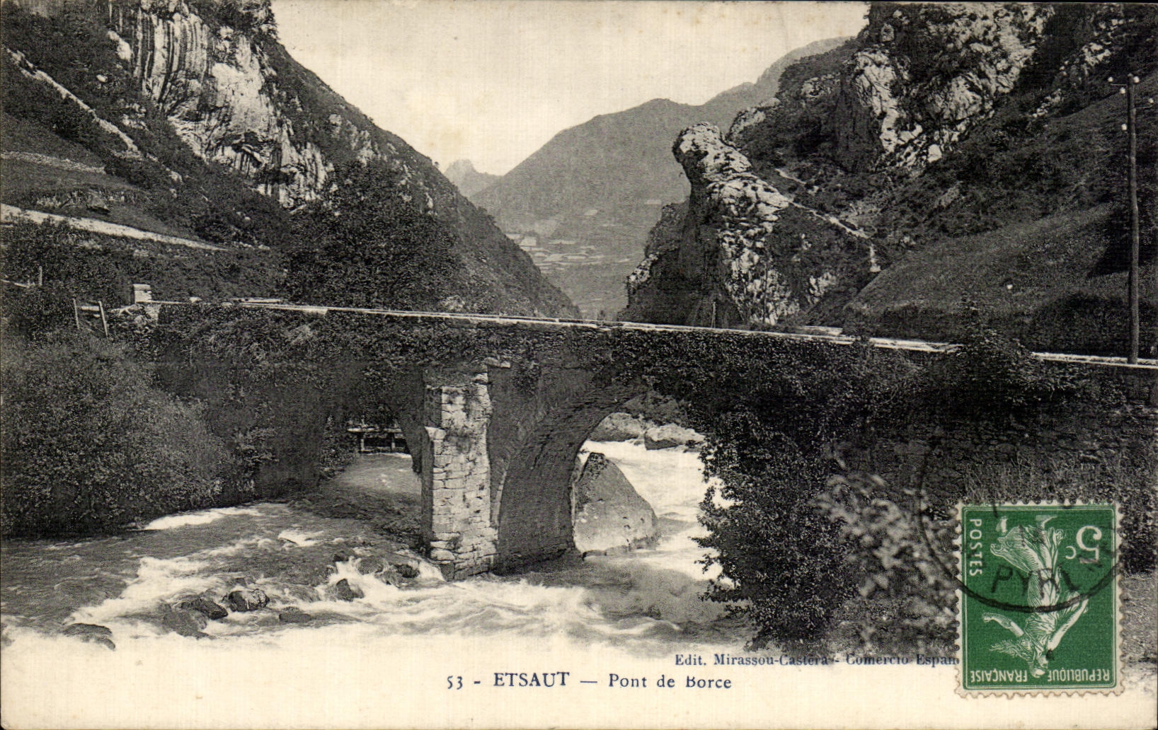 Etsaut — Pont de Borce — Edit. Mirassou-Castora - Commerce Espagnol