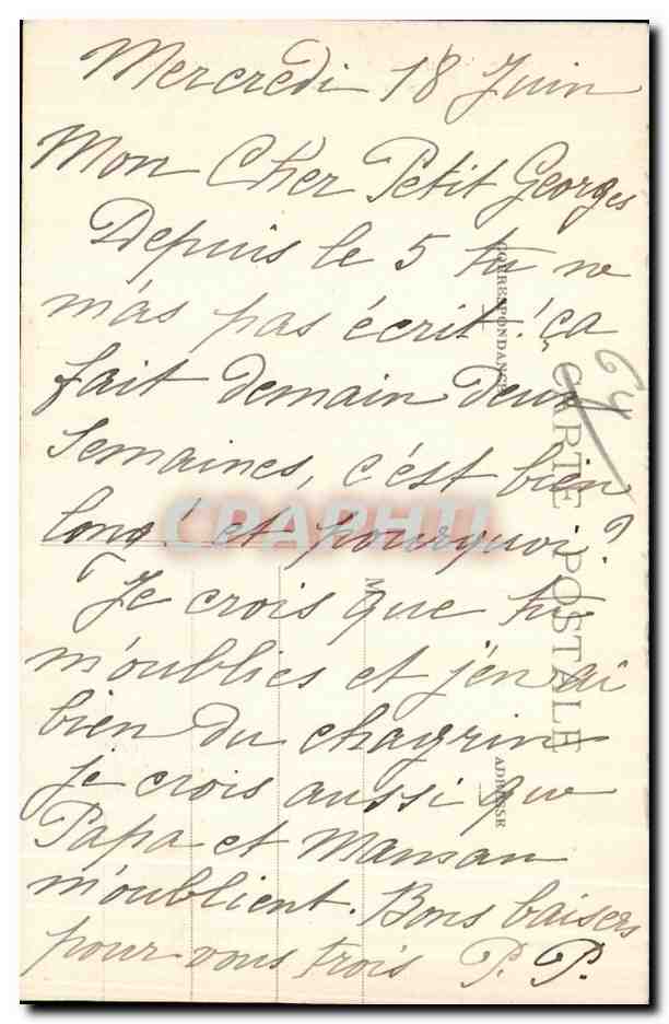 CPA Morlaas Portail de I Eglise — Rückseite