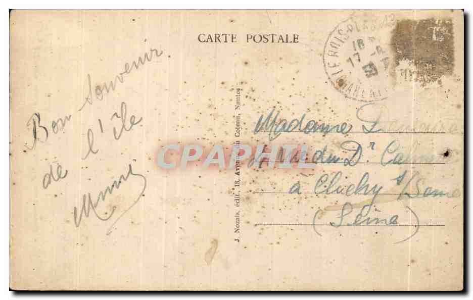 CPA Souvenir de Ville de Re Comment nous preferez vous Avec ou sans Culotte Donkey — Rückseite