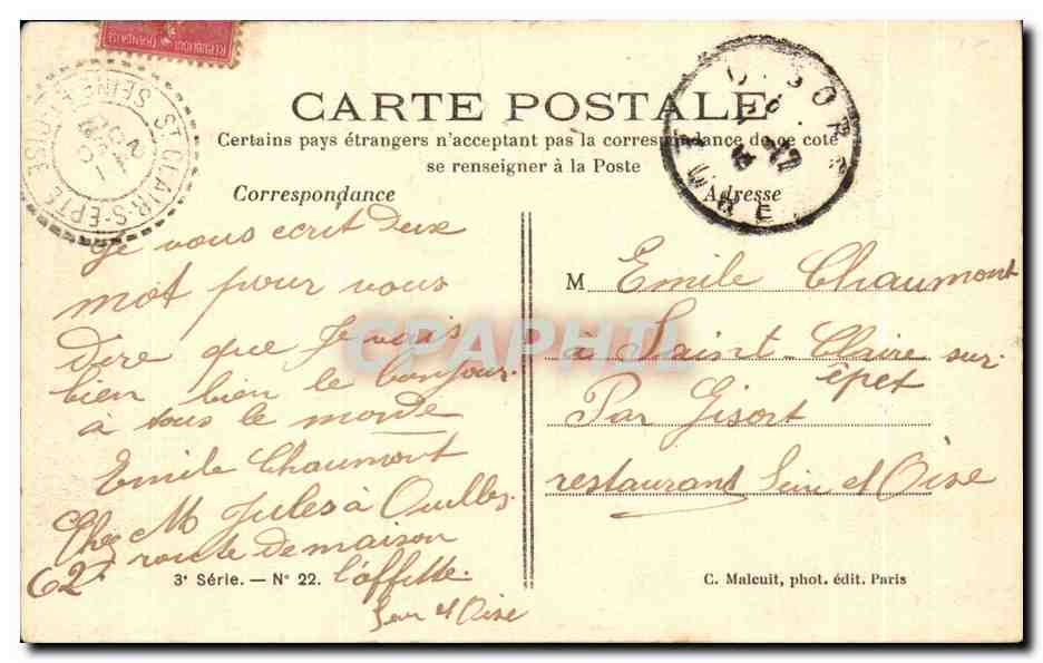 CPA Paturage Vaches — Rückseite
