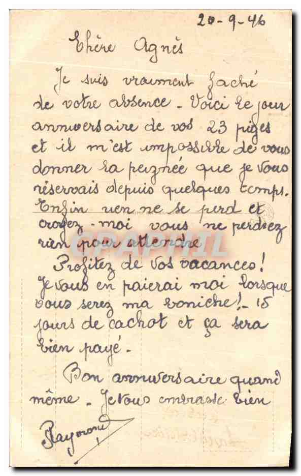 CPA Fantaisie Fleur Heureux Anniversaire Rose — Rückseite