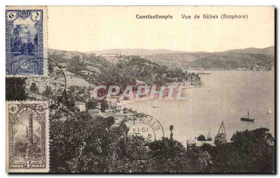 CPA Constantinople Vue de Bebek Turkey Turquie Bosphore