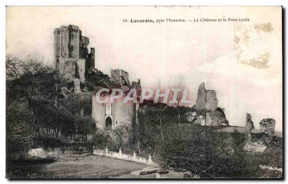 Lavardin, près Montoire — Le Château et le Pont-Levis — CPAPHIL