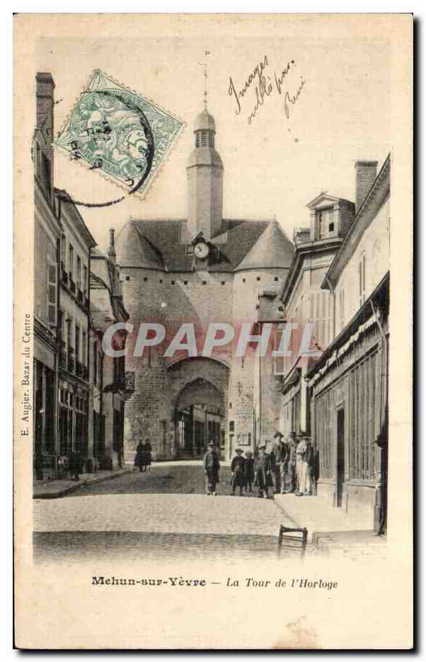 Mehun-sur-Yèvre — La Torre del Reloj — E. Augier, Bazar du Centre