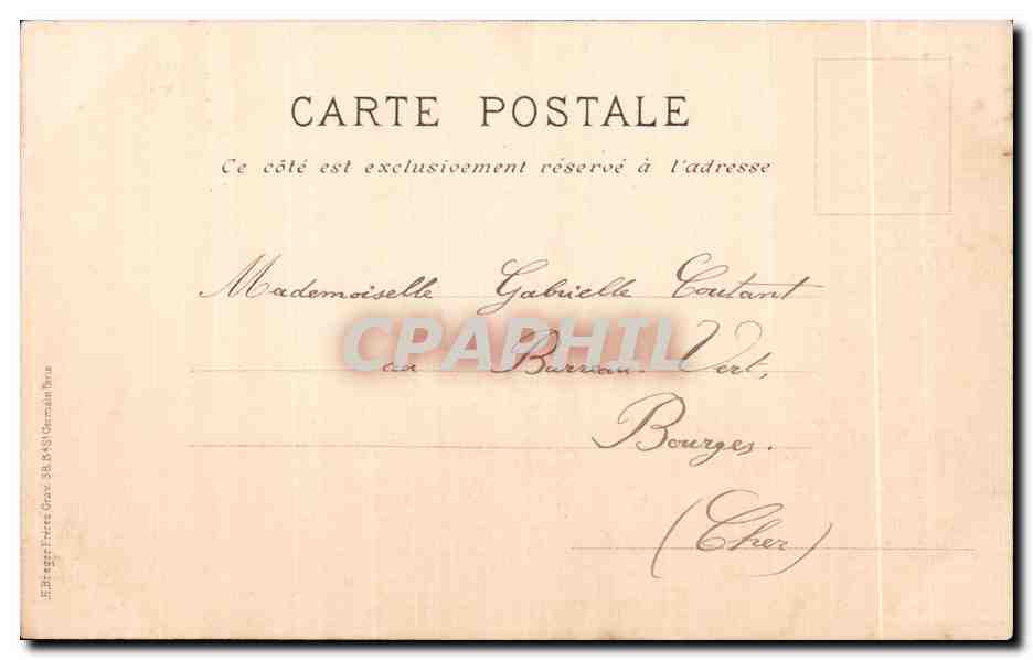 CPA Saint Celestin La Vierge Du Parc L amitie — Rückseite