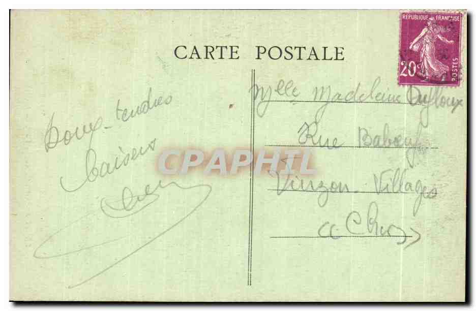 CPA Saint Amand Parc de Montrond — Verso