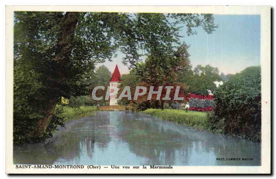 Saint-Amand-Montrond (Cher) — Une vue sur la Marmande — Phot. Comnier Macon