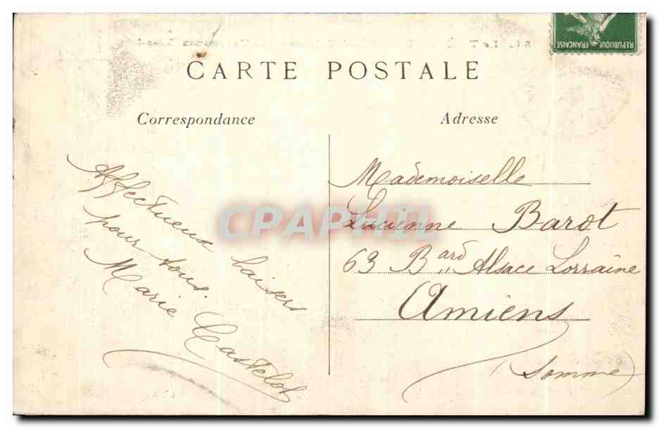 CPA Le Treport et I Hotel Trianon aux Terrasses — Rückseite