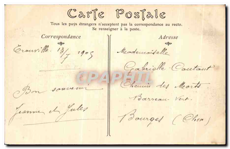 Trouville-sur-Mer — Les Bains de Mer — ND. Phot. n° 59 — Verso