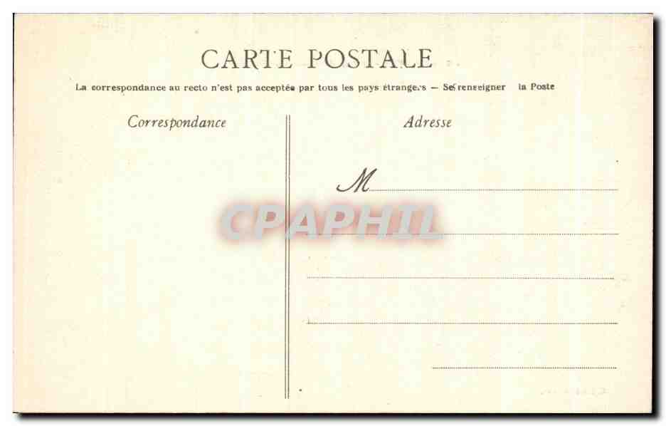 CPA Havre Le Cap de la Heve un Sour de tempete — Verso