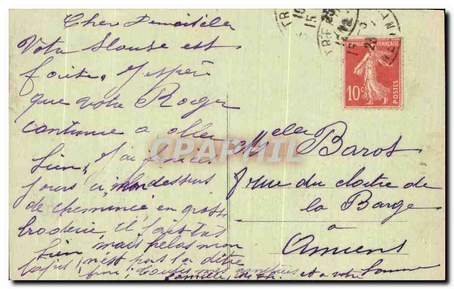 CPA Le Treport Le Musoir et I Eglise Saint Jacques — Rückseite