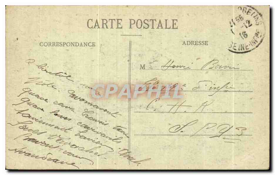 CPA Le Havre La Bourse et le Pont Alexandre Bateau — Rückseite