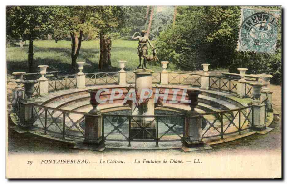 Fontainebleau — Il Castello — La Fontana di Diana — LL. — n°29