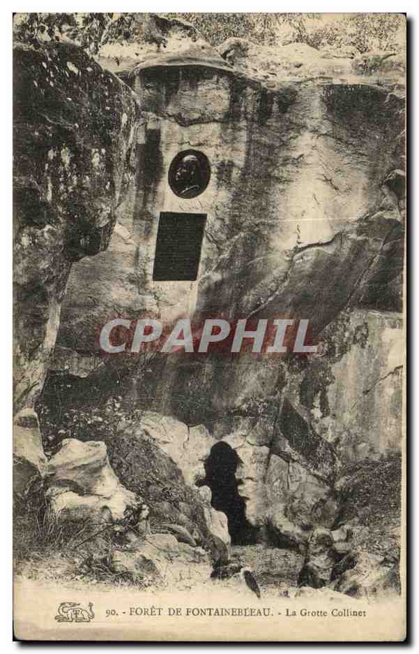 Wälder von Fontainebleau - Die Höhle Collinet — unbekannter Verlag, Nr. 90