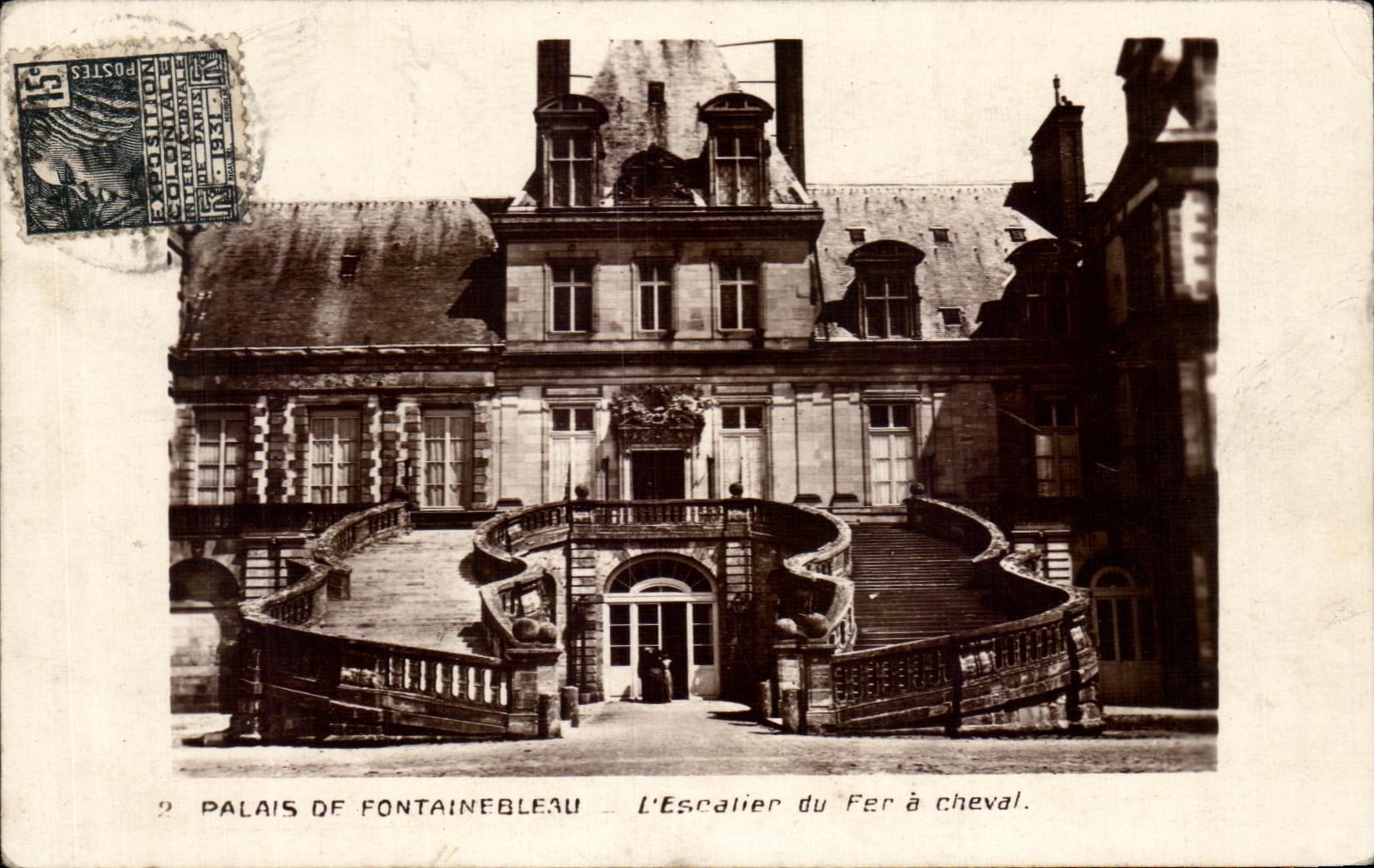 Palast von Fontainebleau — Die Eisenpferdestiege — Internationale Ausstellung von Paris 1900
