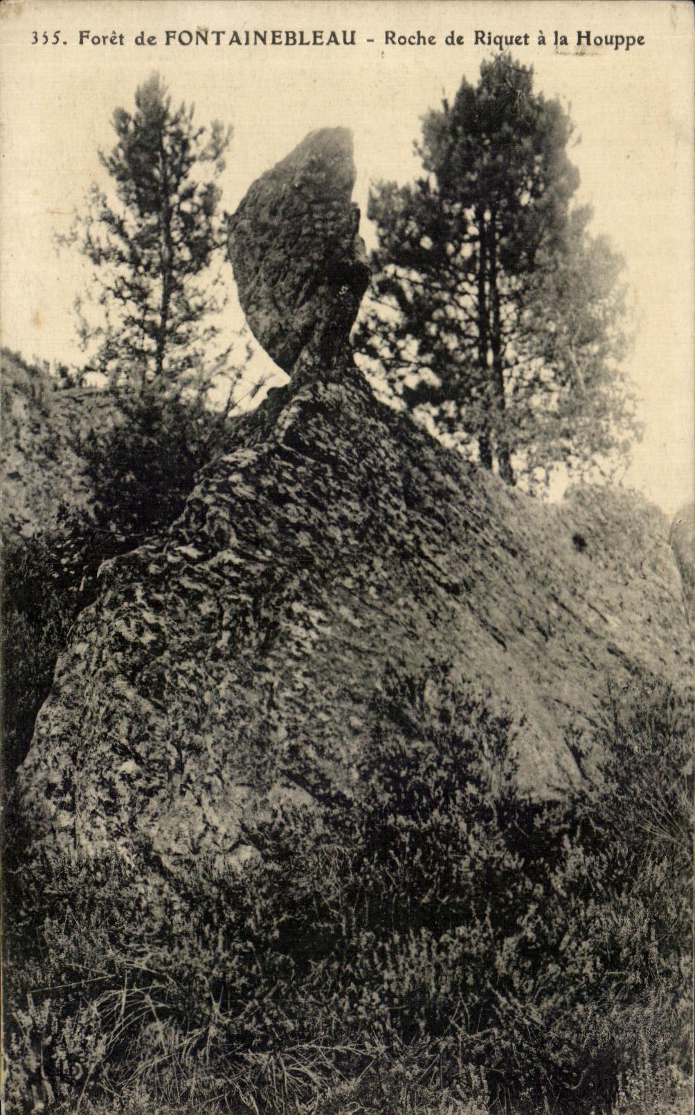 Forêt de FONTAINEBLEAU — Roche de Riquet à la Houppé — n° 335