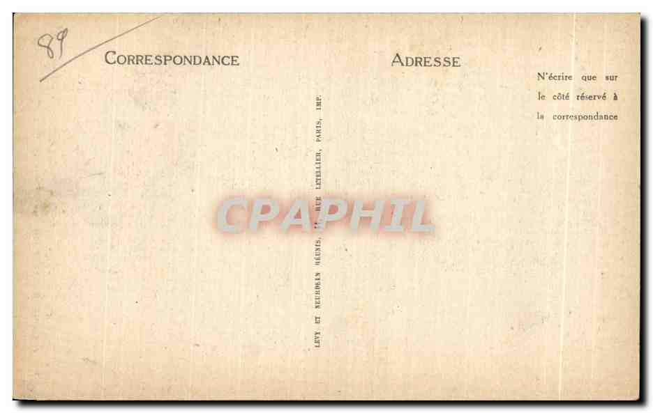 CPA Chateau d Ancy le Franc Cabinet du Pastor Fido Peintures a I Hurle attribuees a Nicolas Dell Abbato — Back