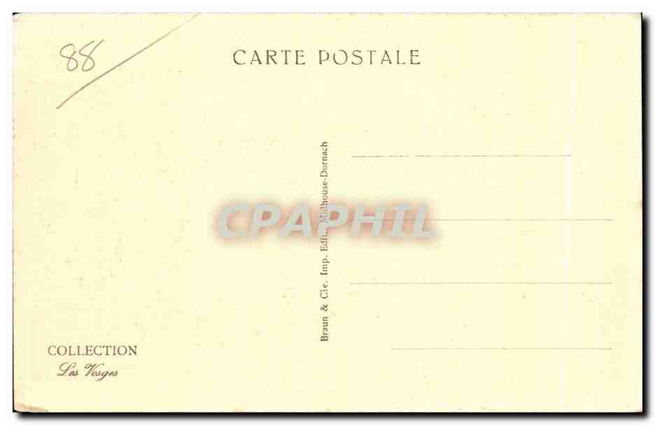 CPA Plombieres Arcades Et Bain Romain Automobile — Rückseite