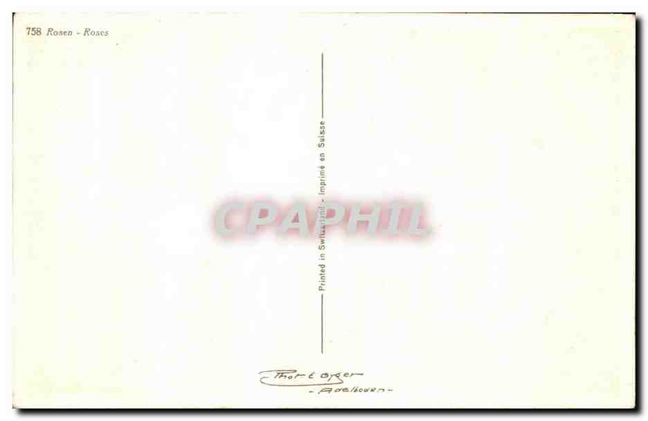 CPA Fantaisie Fleur Roses — Verso