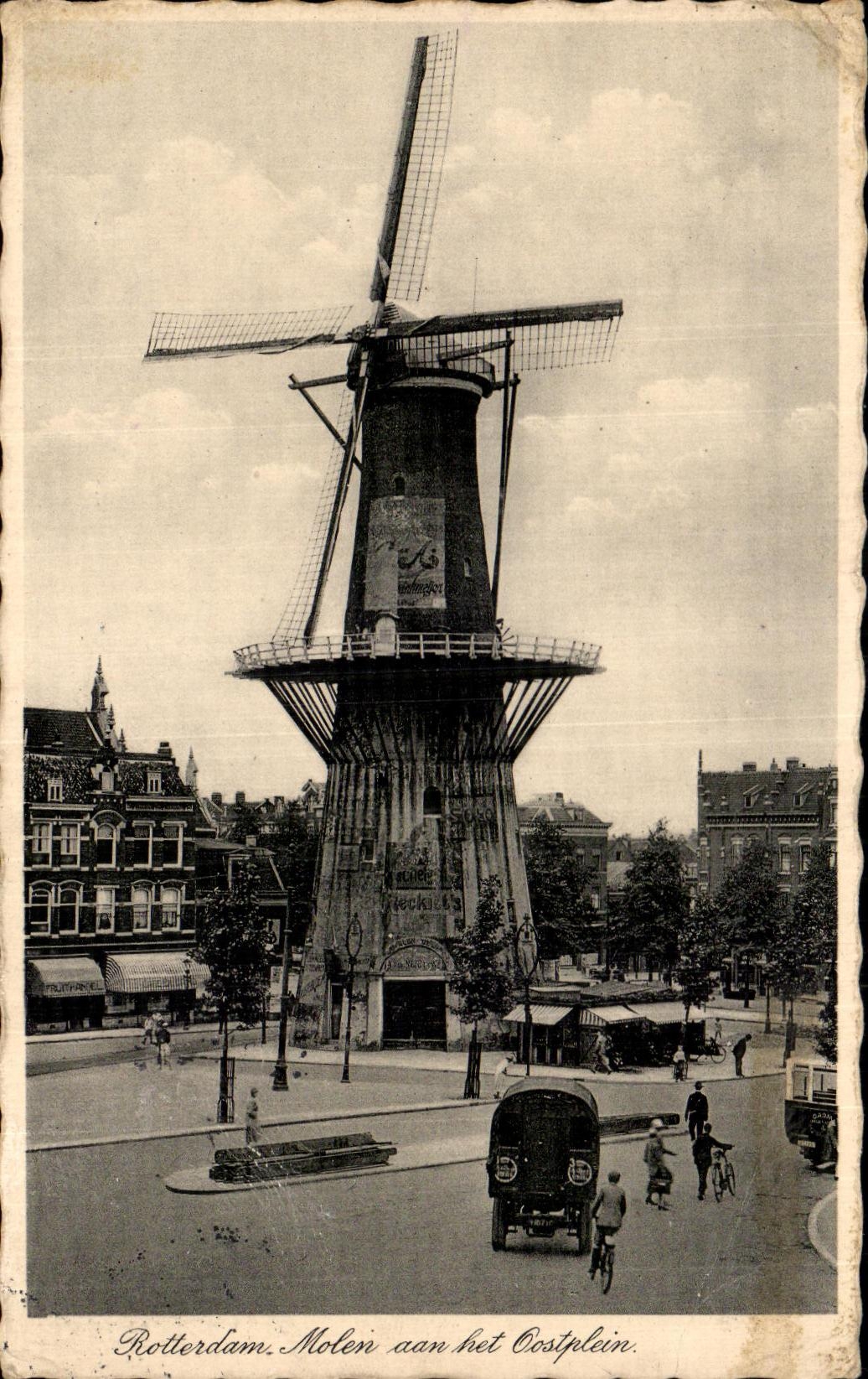 CPA Rotterdam Molen aan het Oostplein Moulin Windmill