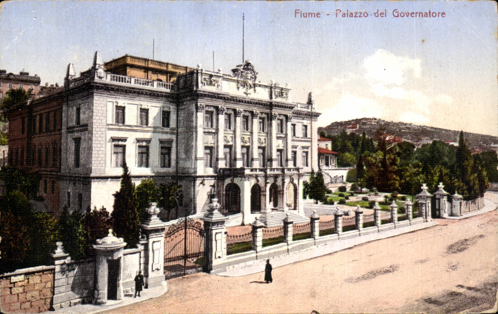 CPA Croatie Croatia Fiume Paiazzo del Governatore