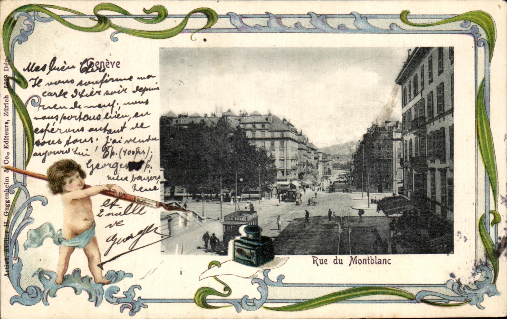 CPA Geneve Rue du Montblanc