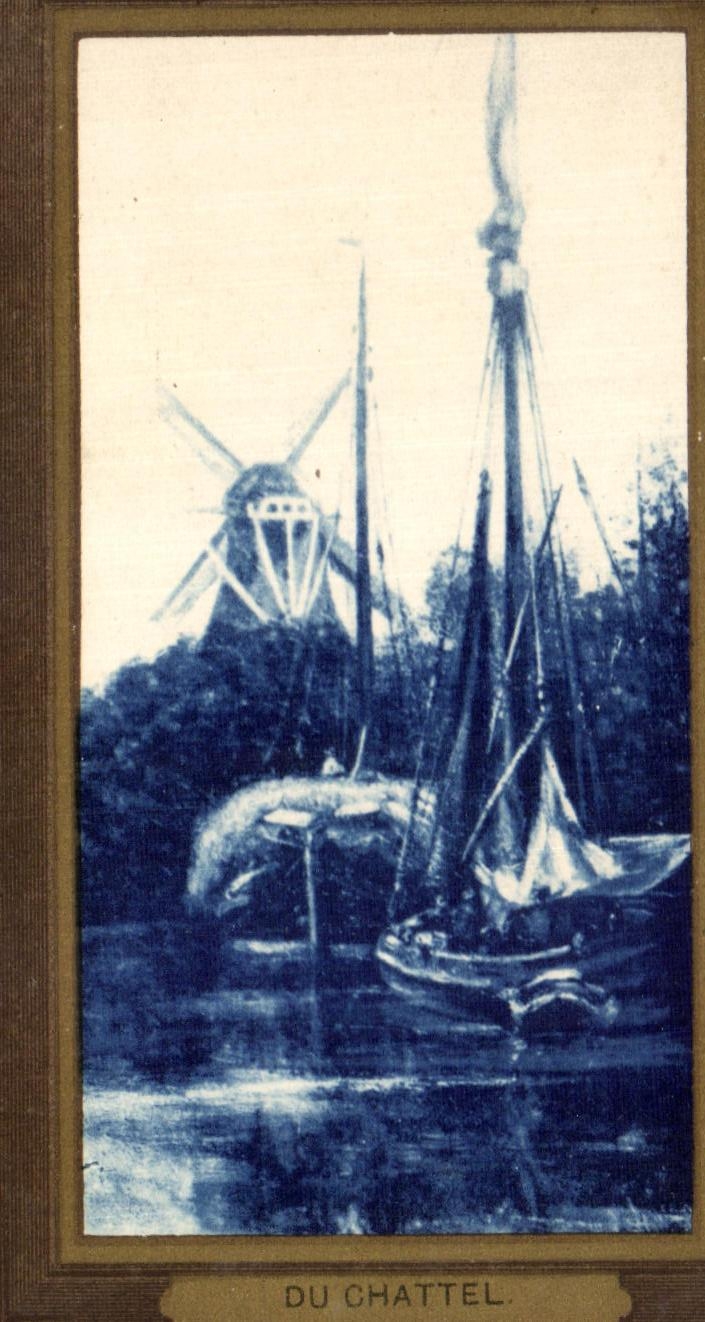 CPA Du Chattel Bateau Moulin Windmill
