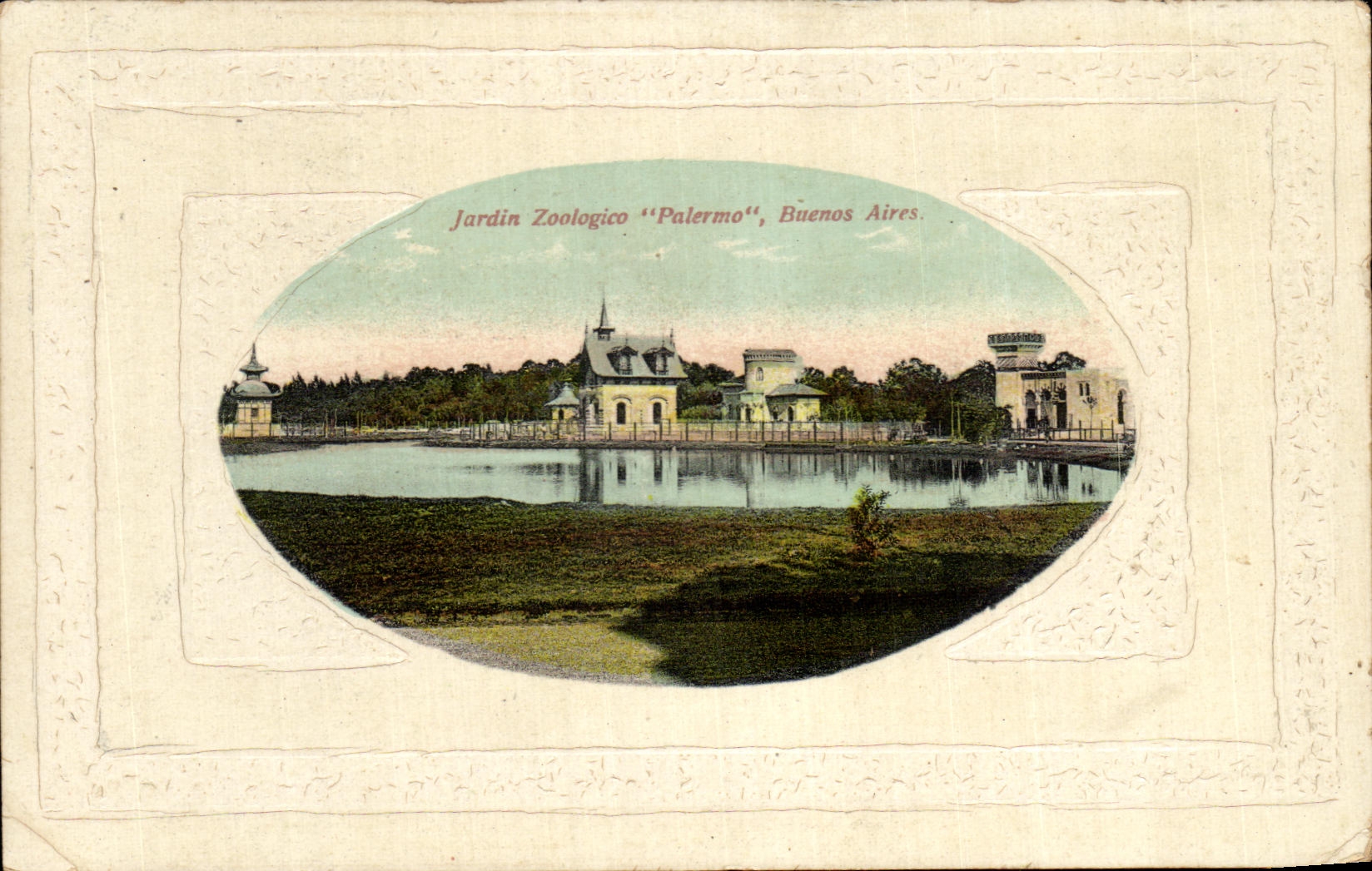 Vintage Postcard Jardin Zoologico Palermo Buenos Aires Zoo Argentina