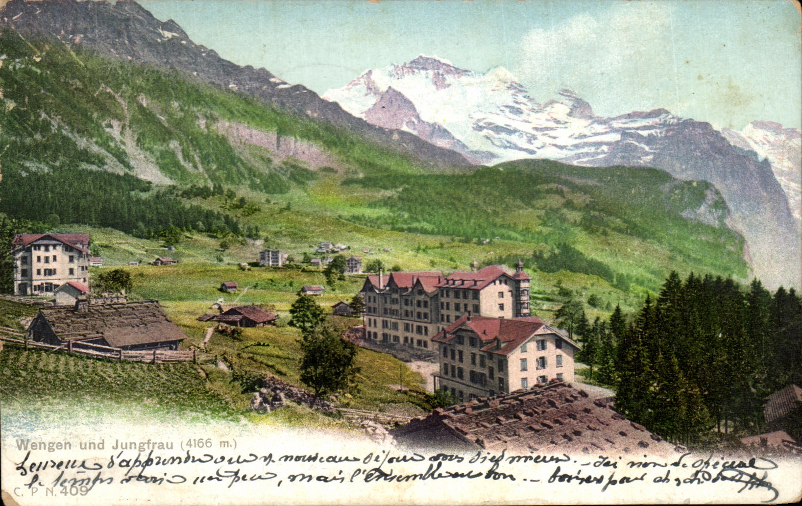 CPA Wengen und jungfrau