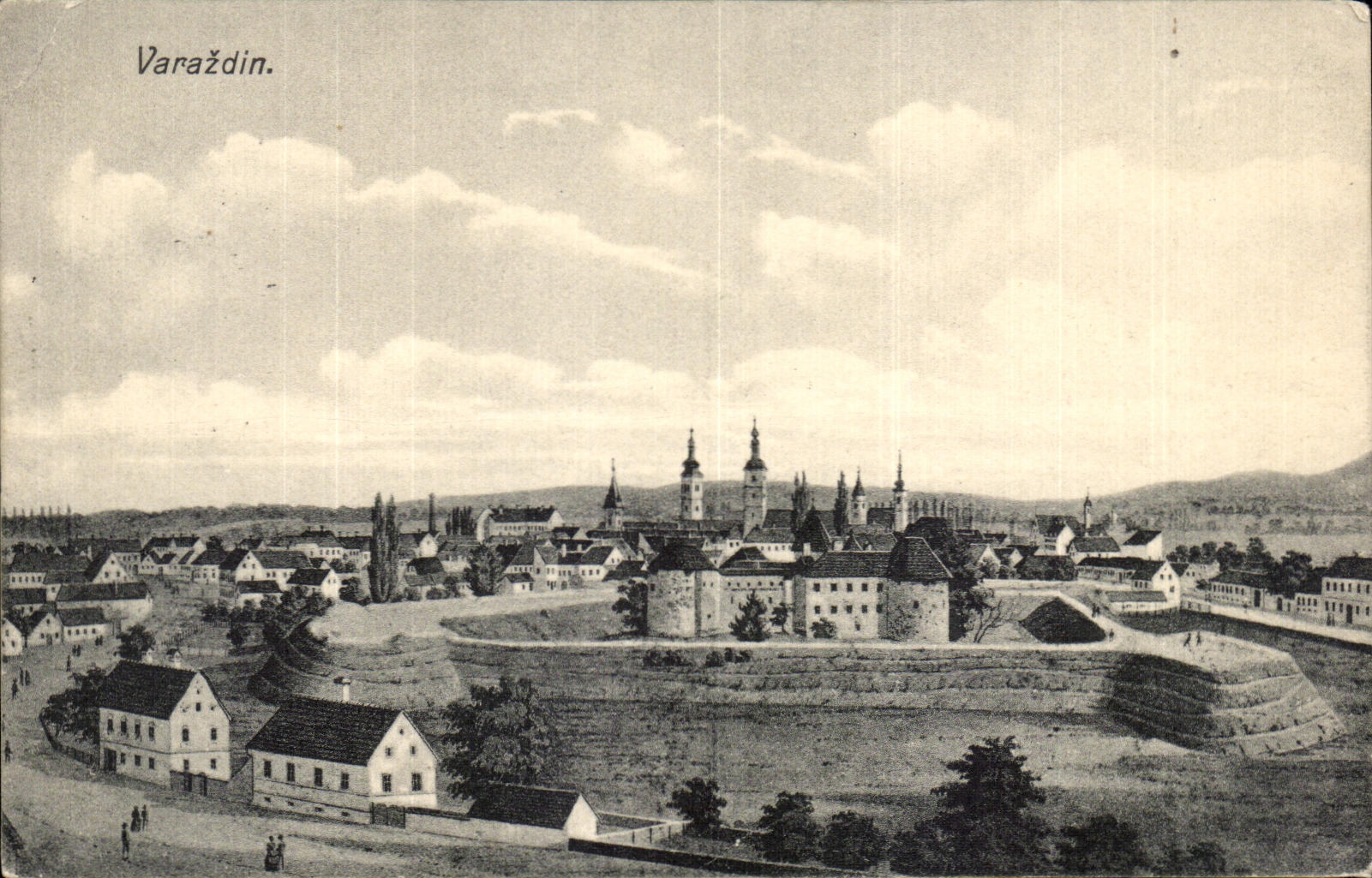 Varaždin — vue panoramique — Papirnica Stiller, n° 1135a