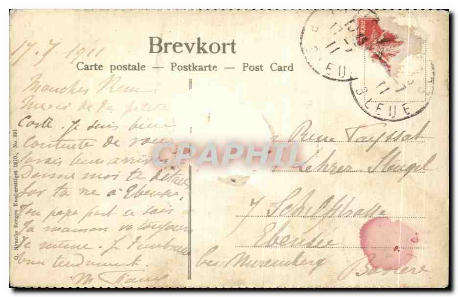 CPA Geiranger Knuten Norway Norvege  — Verso