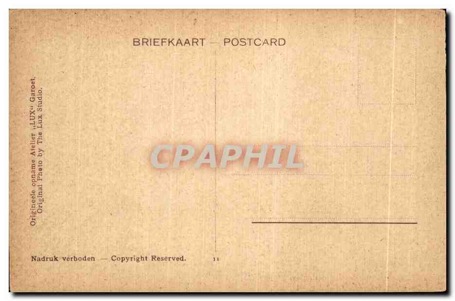 CPA Weg Naar Telaga Bodas Dutch Netherlands Antilles Indonesie Indonesia — Rückseite