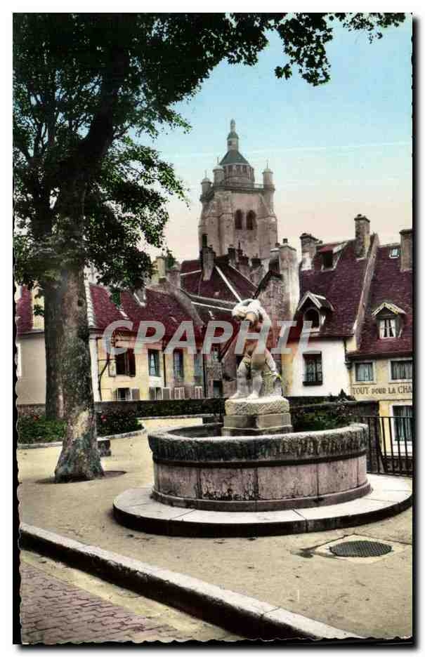 CPA Dole Jura Place aux Fleurs