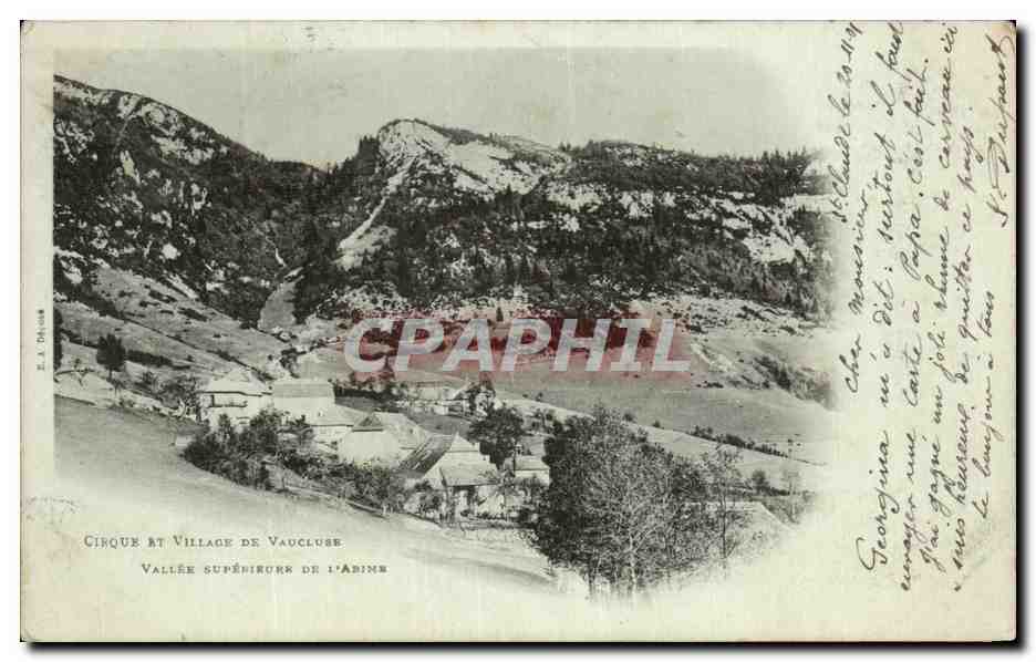 Cirque et Village de Vaucluse — Vallée supérieure de l'Abime — E.A. Ochot — n° 39