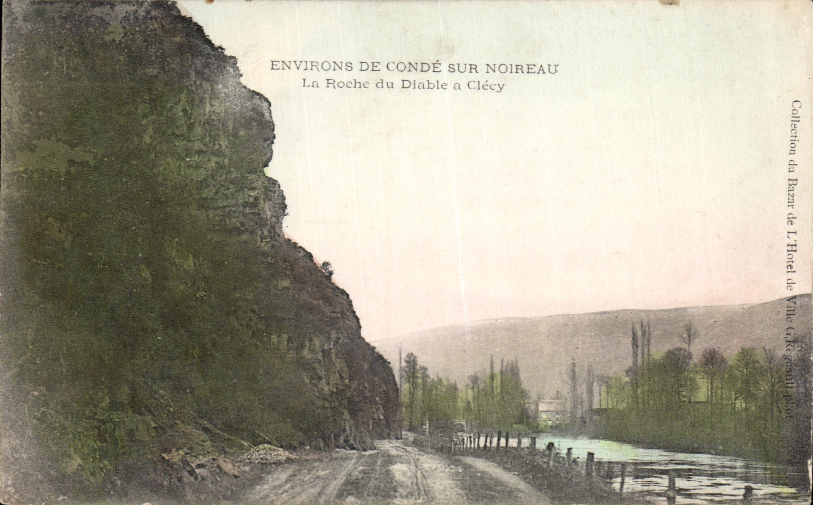 CPA Environs de Conde sur Noireau La Roche du Diable a Clecy
