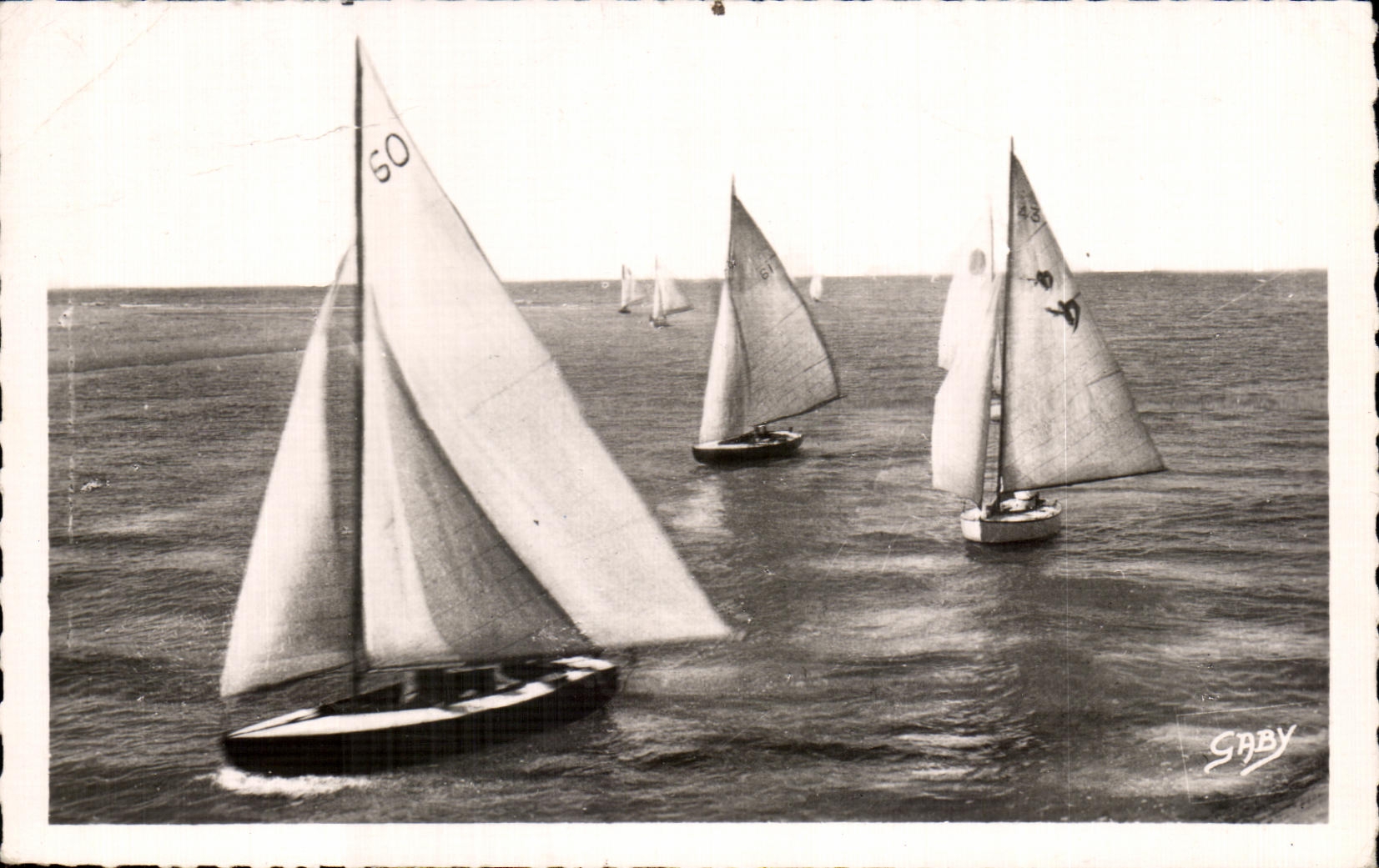 CPA Houlgate Les Regates Bateaux Voiliers 