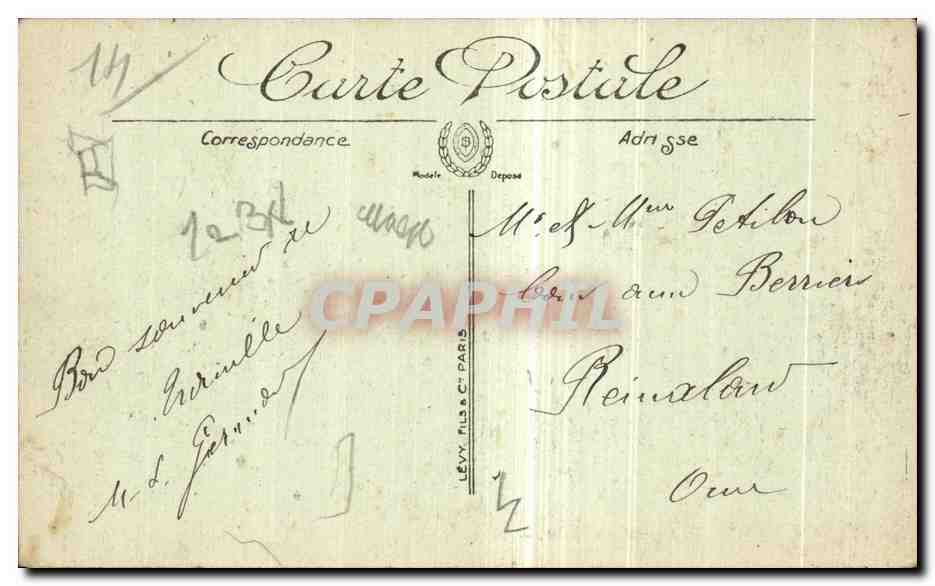 CPA Trouville Les Planches Enfants — Verso