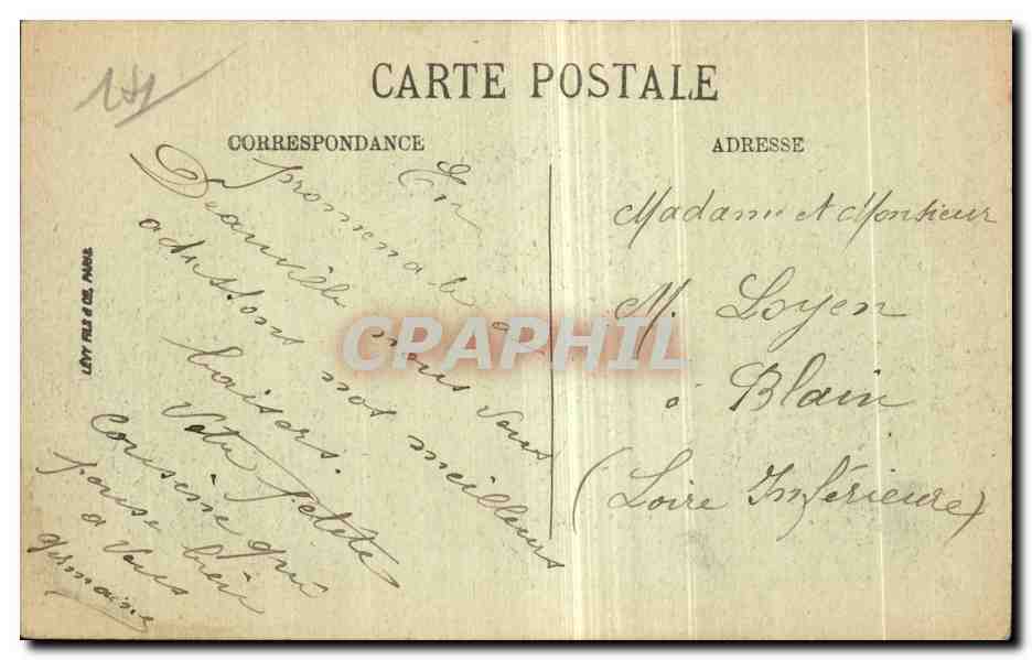 Deauville — Town Hall and Post Office — LL, no. 277 — Back
