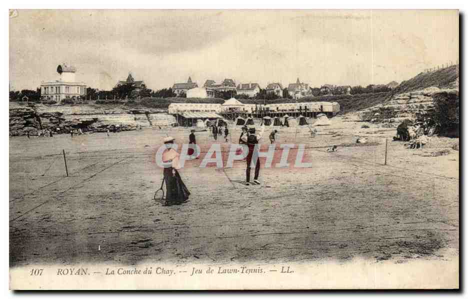 Royan — La Conche du Chay — Jeu de Lawn-Tennis — LL. — N° 107