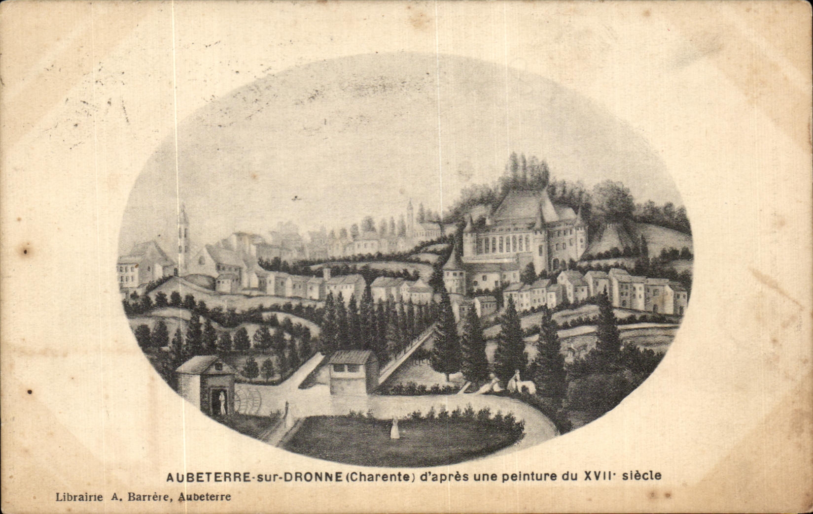 CPA Aubeterre sur Dronne (Charente) d apres une peinture du